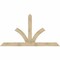 Ekena Millwork Richland Rough Sawn Timber Gable Bracket, Douglas Fir, 96"W x 52"H x 2"D x 6"F, 13/12 Pitch GBW096X52X0206RIC00RDF - alternate 1